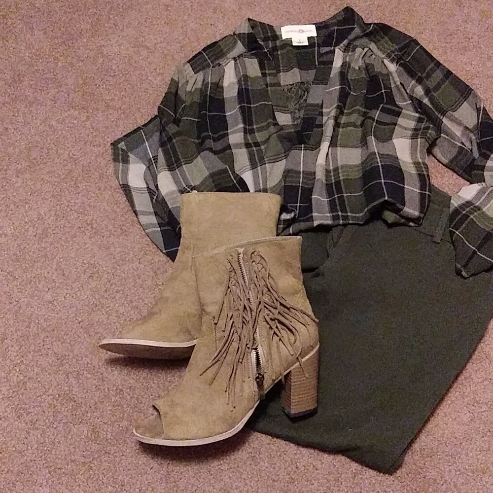 Open toe booties